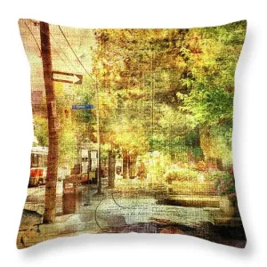 Beaches Village Street - Throw Pillow