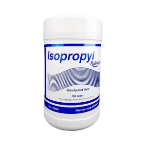 Cello Isopropyl Alcohol Rediwipe Disinfectant Wipe - 100 pack