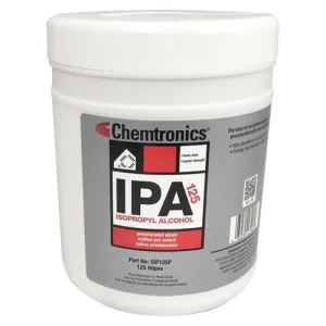 Chemtronics SIP125P IPA PreSaturated Wipes - 70% IPA (Qty of 12)