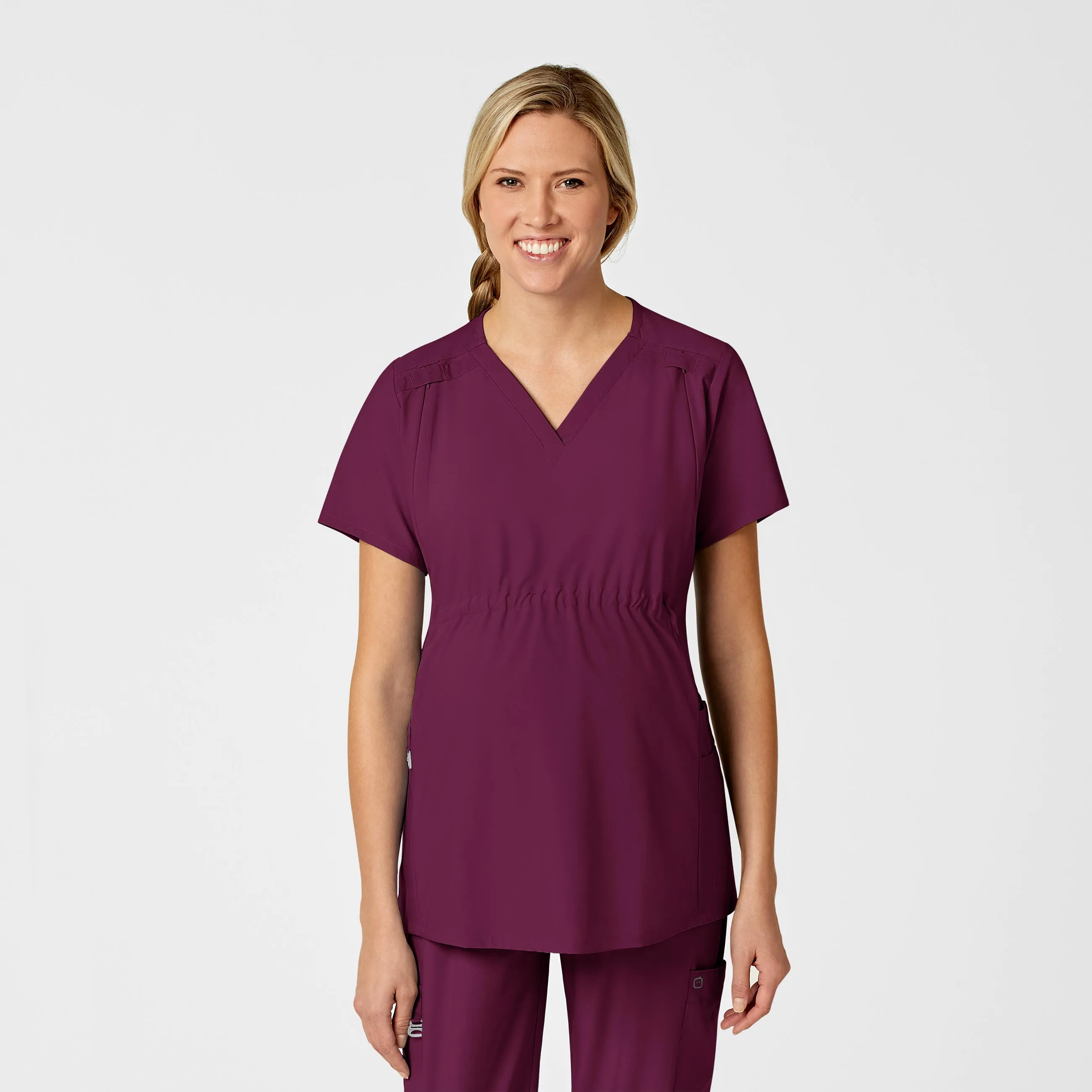 Maternity V-Neck Scrub Top
