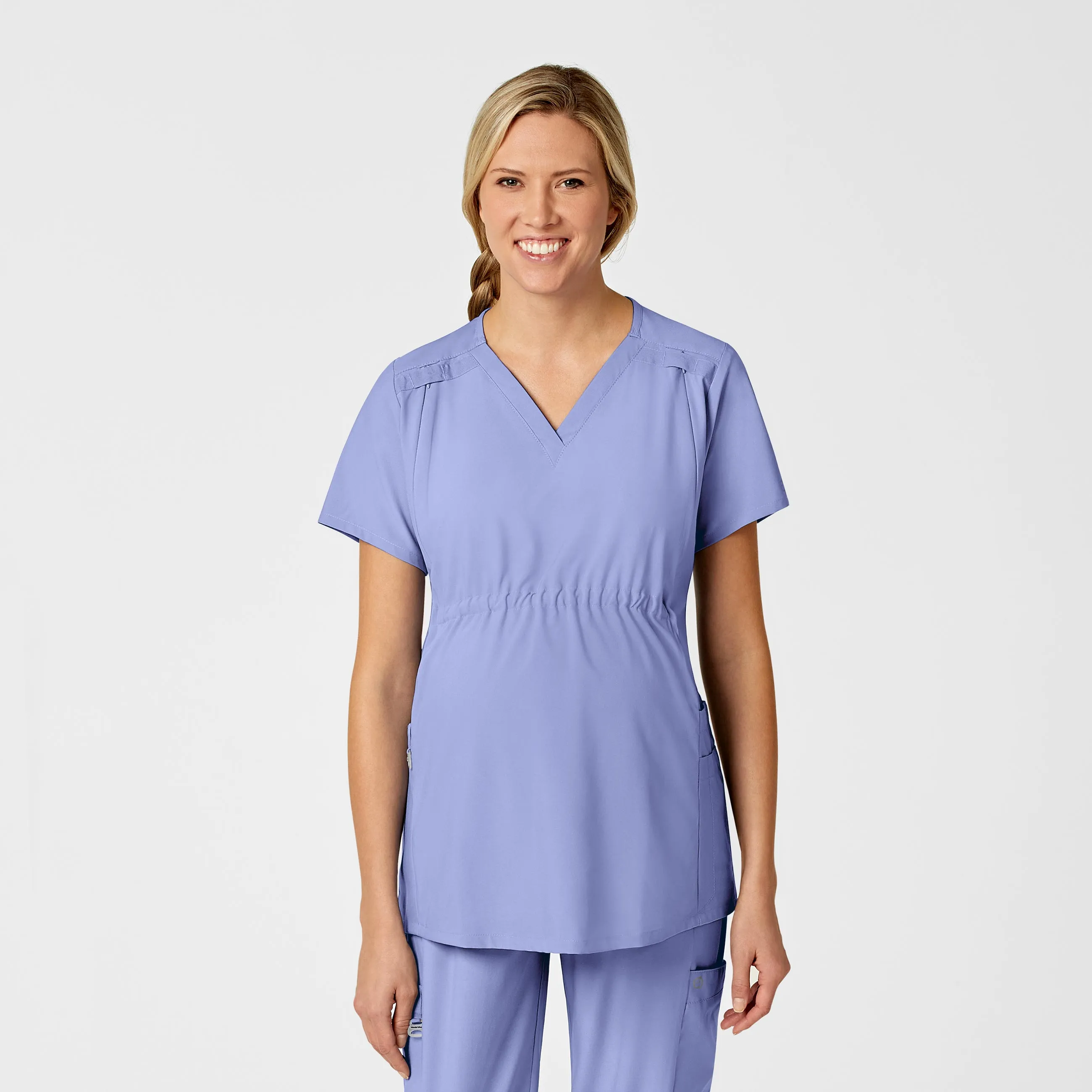 Maternity V-Neck Scrub Top