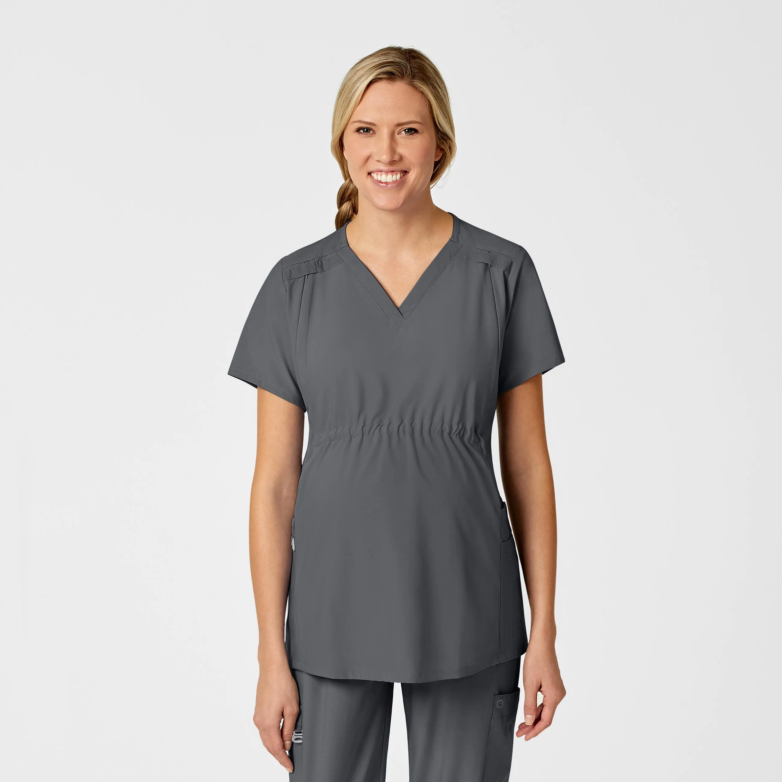 Maternity V-Neck Scrub Top