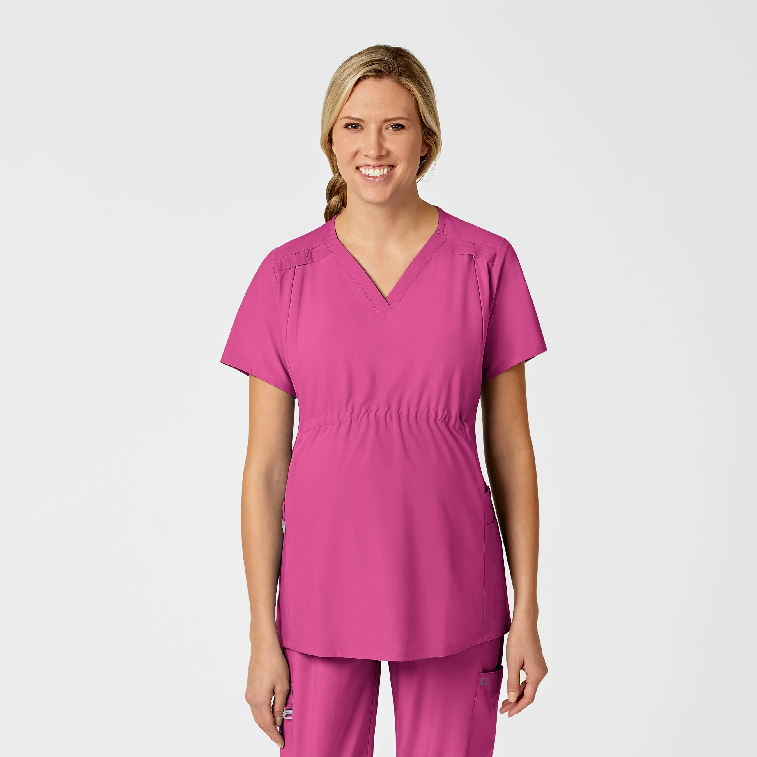 Maternity V-Neck Scrub Top