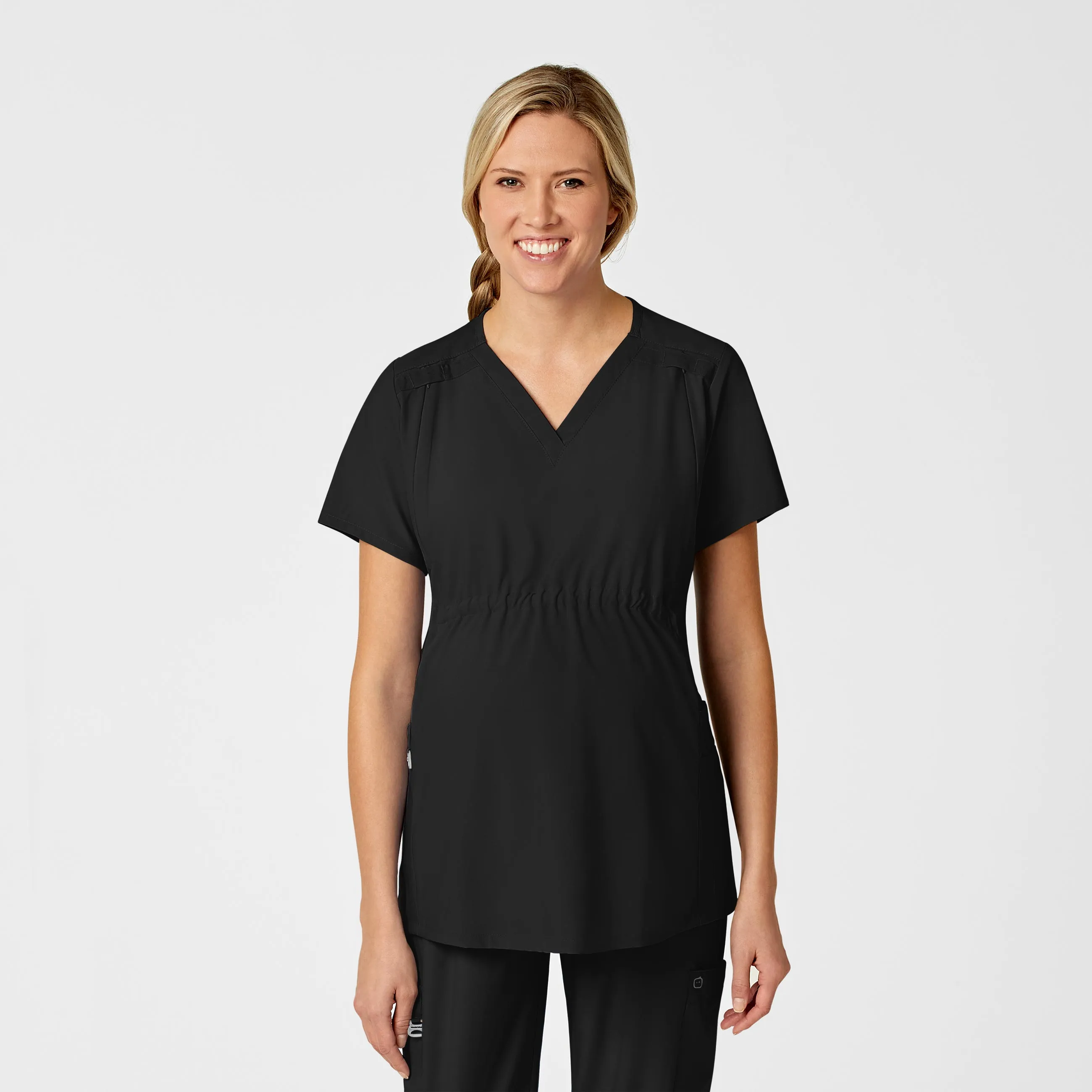 Maternity V-Neck Scrub Top