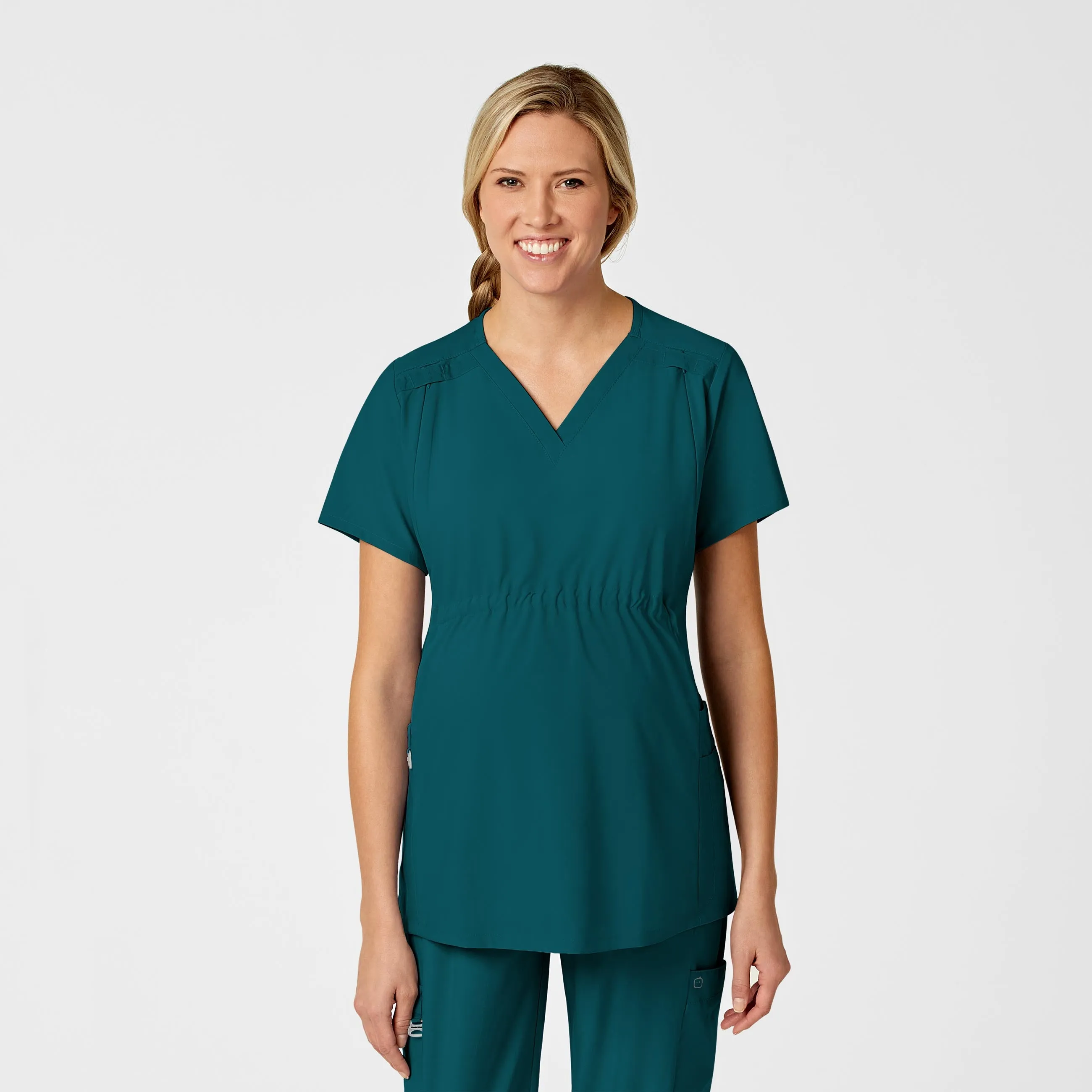 Maternity V-Neck Scrub Top
