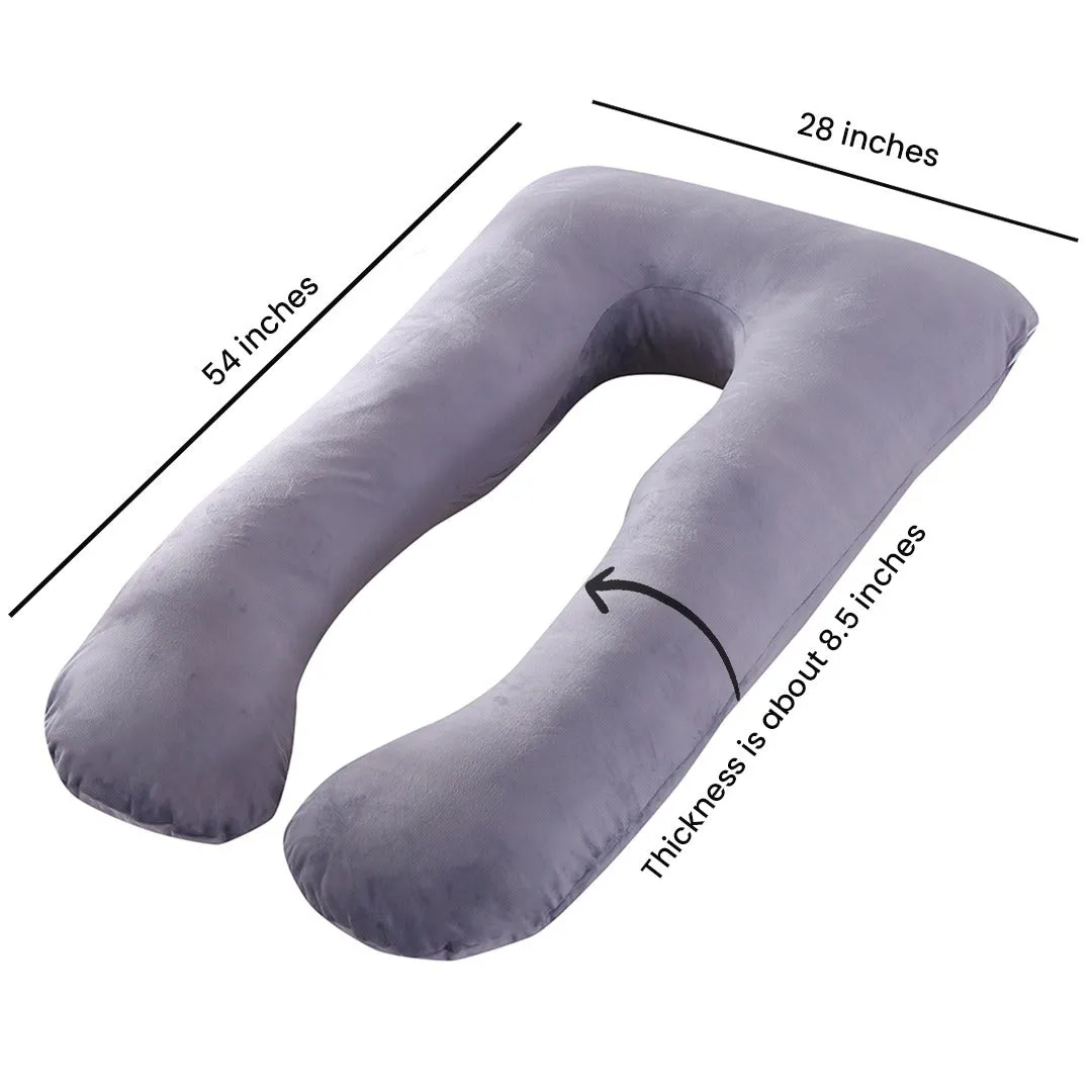 Pregnancy Support Pillow / U- Shape Maternity Pillow / Sleeping Support Pillow In Red Color