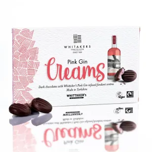 Whitakers Dark Chocolate Pink Gin Creams 150g